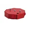 Scatola antincendio E90 ottagonale con fusibile 0,375A 3x2x4mm2 115x28x123mm rosso