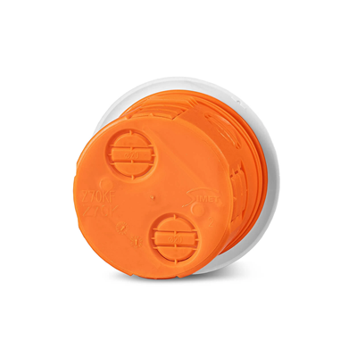 Scatola da incasso con coperchio Z70KF fi70mm, placca arancione