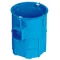 Scatola da incasso in linea con viti S60Gw fi80mm, profondità 80mm, blu