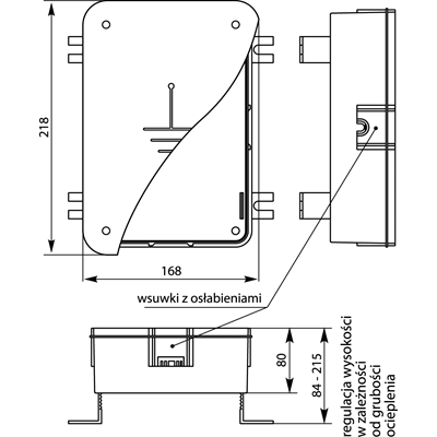 Scatola di connessione antifulmine arancione PZO IP20