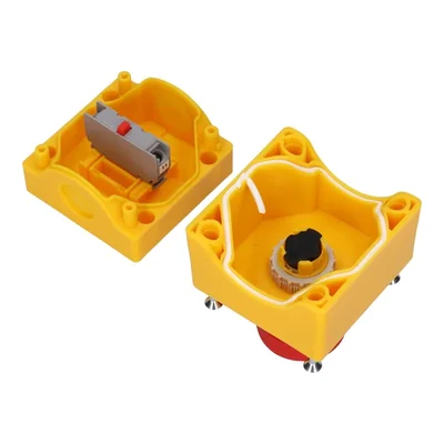 Scatola di controllo K1 con pulsante di sicurezza e chiave