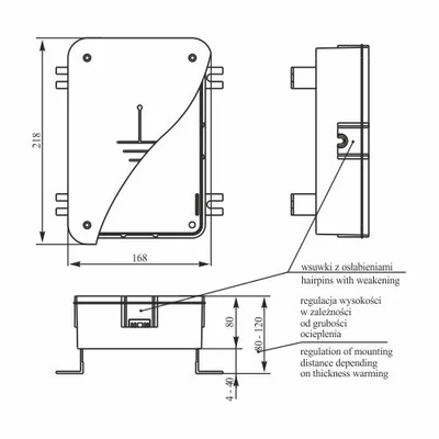 Scatola di derivazione parafulmine arancione PZO INOX con coperchio in acciaio inox