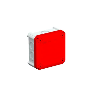 Scatola di derivazione T 60 M25 RO-LGR, ingresso M26, coperchio rosso