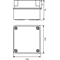 Scatola ermetica PH-1B.2 con indebolimento per pressacavi IP65