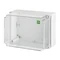 Scatola industriale da incasso a superficie 135x74x72 IP 65 - grigio/trasparente