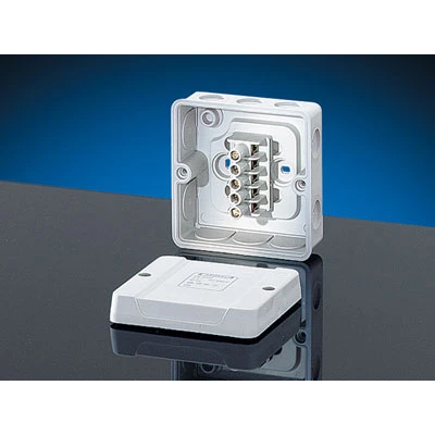 Scatola per installazioni interne DE 9325 Z pressacavo a membrana con terminali 5 poli 2,5mm2 Cu IP55 grigio