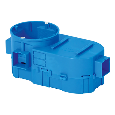 Scatola seriale da incasso per elettronica, chiusa su un lato SE2x60 2xfi60, blu intenso