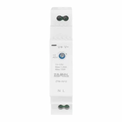 Schaltnetzteil zur Montage auf TH-35 (DIN)-Schiene, 15 W, 12 V DC Typ: ZTM-15/12