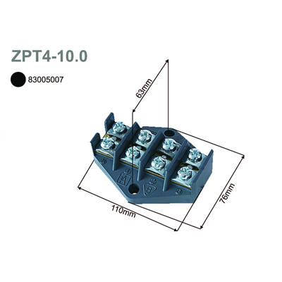 Scheda di derivazione 10mm2 5 tracce