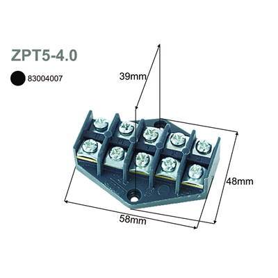 Scheda di derivazione 4mm2 5 tracce