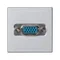 Scheda K45 con connettore VGA (D-Sub 15) 45x45mm + inserto in alluminio