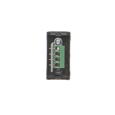 Scheda K45/2 connettori USB tipo A femmina 22,5x45mm + presa, grigio grafite
