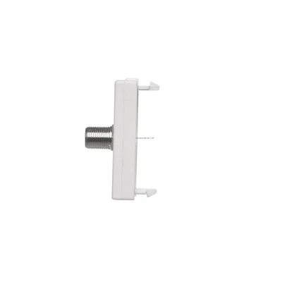 Scheda K45/2, presa SAT (F) + inserto, bianco puro
