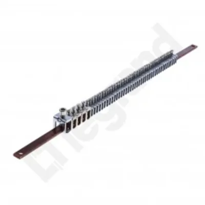Schiene 12x4 + Anschlussklemmen