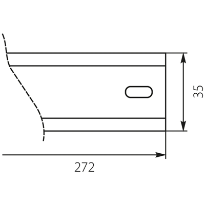 Schiene für UNIbox TH-Uni-1