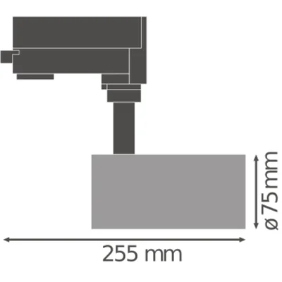 Schienenstrahler TRACKLIGHT SPOT D75 25W 4000K 90RA NFL WT