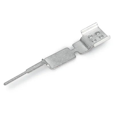 Schirmanschlussplatte, 3-polig, silber 890-523