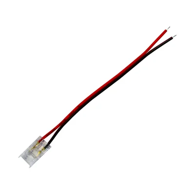 Schnellverbinder für LED-Streifen SC 2-PIN COB/SMD IP20 Leiterplatte 8 mm Bandkabel 10 cm