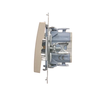 Schodišťový spínač s LED podsvícením (modul) 10A 250V rychlospojky zlaté (kovové)