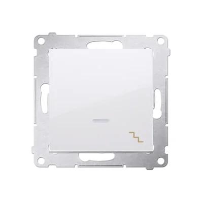 Schodišťový spínač s LED podsvícením (modul) 16A 230V šroubovací svorky bílé