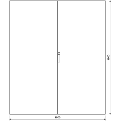 Schrank für Reiheneinbau UNIVERS IP54/I 6-polig