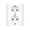 Schuko double socket with 54 Premium current path shutter