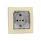 Schuko socket 2P+E IP44 beige