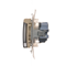 Schuko socket for IP44 version with shutters and frame gasket (module) 230V, cream