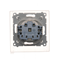 Schuko socket for IP44 version with shutters and frame gasket (module) 230V, white