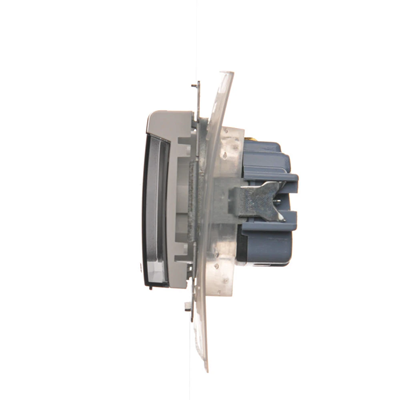 Schuko socket for IP44 version with shutters and frame gasket (module) 230V, white