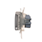 Schuko socket for IP44 version with shutters and frame gasket (module) 230V, white