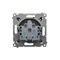 Schuko socket (module) 230V, quick connectors bronze matt metallic