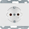 SCHUKO socket white