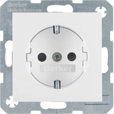 SCHUKO socket, white