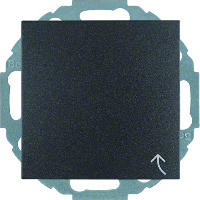 SCHUKO socket with anthracite cover