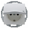 SCHUKO socket with cover white