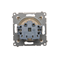 Schuko socket with shutters (module) 16A, 250V, quick connectors, cream