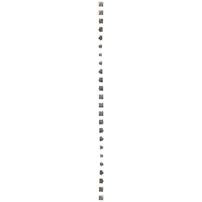 Schuko socket with shutters (module) 16A, 250V, screw terminals, gold (metallic)