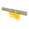Schutzklemme 15x4mm² gelb 10 Stk.