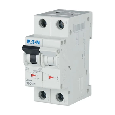 Schutzschalter, 4A, 1+N-Pol, FAZ-C4/1N