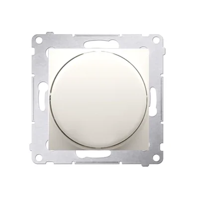 Ściemniacz naciskowo-obrotowy (moduł) 20-500W krem