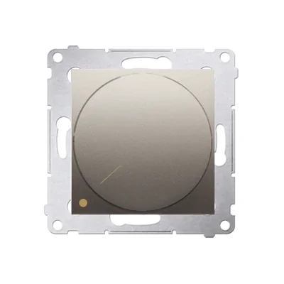 Ściemniacz obrotowy dwubiegunowy do LED ściemnialnych 230V (moduł) 5-215W, złoty metalik