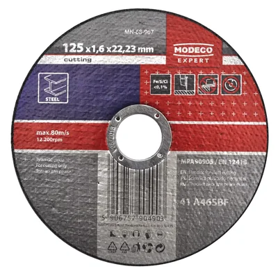 Ściernica do cięcia stali 115x1,0x22,23 mm plaska