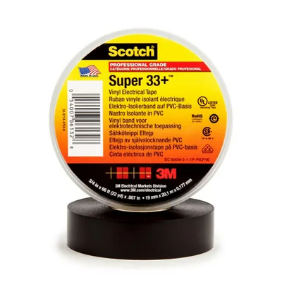 Scotch S 33+ PVC elektroizolační páska, špičková, samozhášecí. vítr do -18C, 19x20