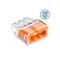 SCP3 Schnellverbinderstecker transparent/orange (Box = 100 Stück)