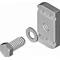 Screw for connecting elements, length 25mm, diameter 8mm