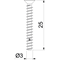 Screw for mounting accessories in flush-mounted boxes and for slab walls, length 25mm ZA 25-GS-S