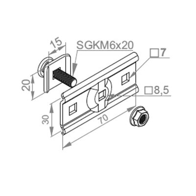 Screw handle, USSW