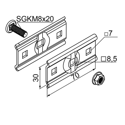 Screw holder USSPW/USSPWO