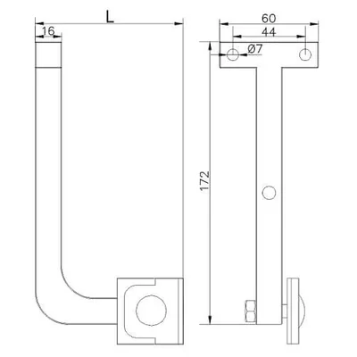 screw-in anchor with lock; l=15cm /OC/